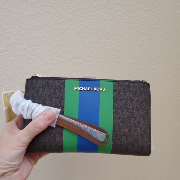 Michael kors Jet Set Travel Double Zip Wallet - Picture 8 of 9